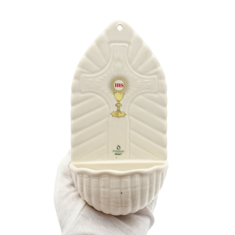 Donegal Parian China Belleek Holy Water Font