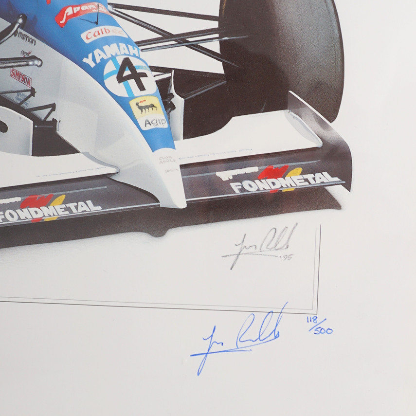 Limited Edition Print, Celebrating Tyrrell Formula 1 Cars, 118/500, Unframed