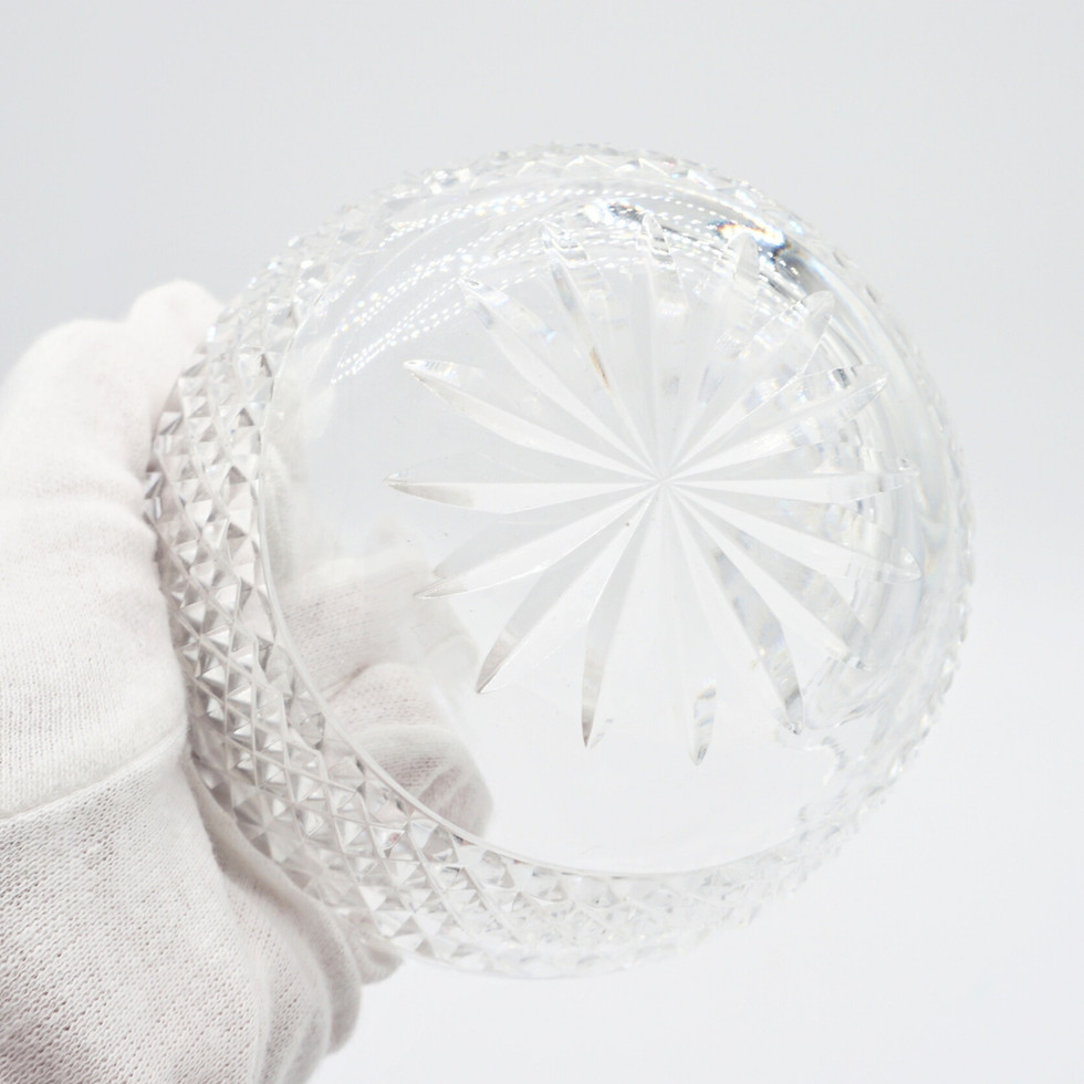 Vintage Waterford Crystal Colleen Diamond Pattern Sugar Bowl