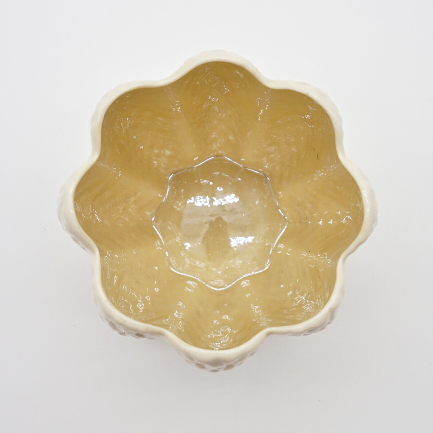 Vintage Irish Belleek Pineapple Pattern Pot Vase, 6th Mark