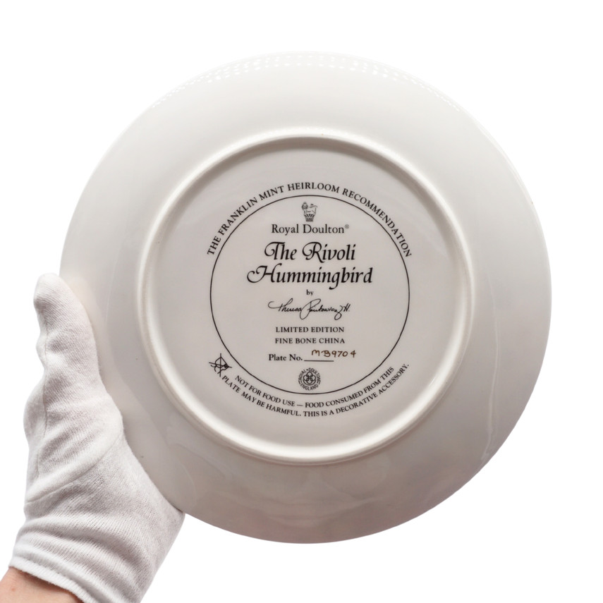 Royal Doulton Hummingbird Limited Edition Plates, Set of Four
