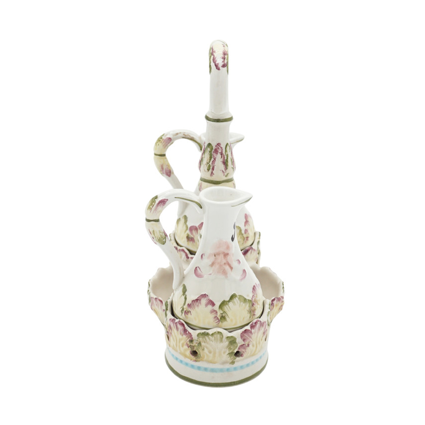 Italian Art Deco Oil and Vinegar Condiment Set