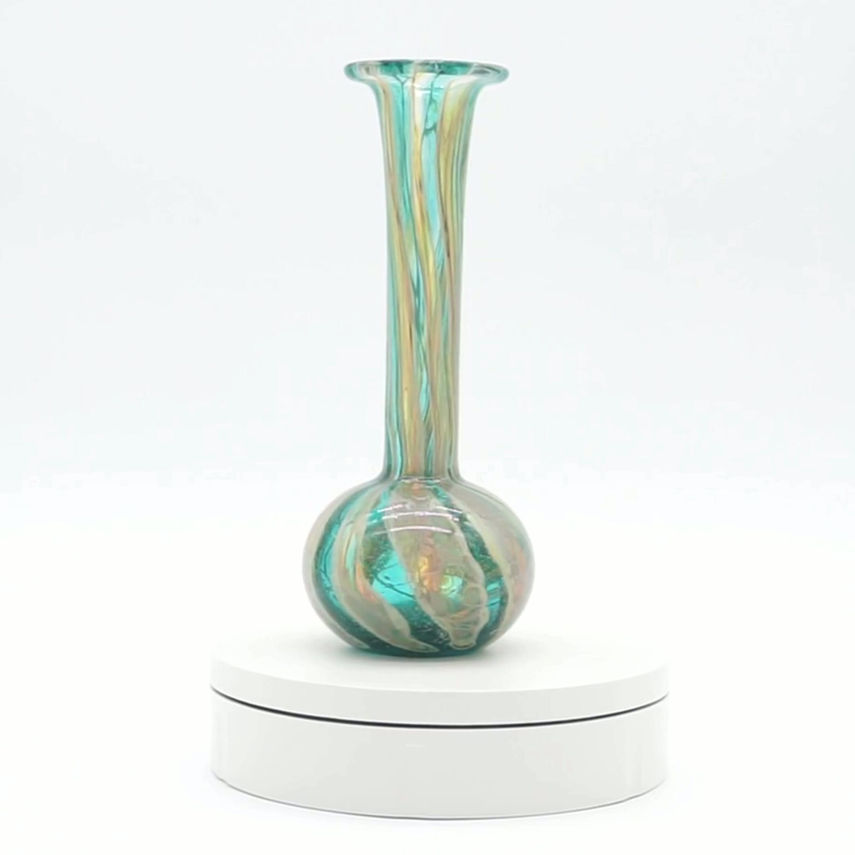 Mdina Signed Art Glass Bud Vase
