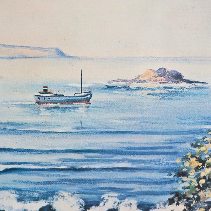 Pair of Vintage Framed Landscape Prints Signed R.W. Young