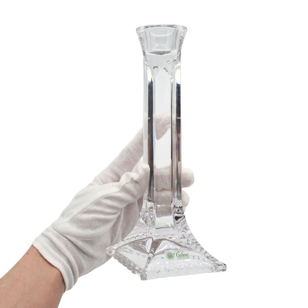 Vintage Galway Crystal Candlestick Holders