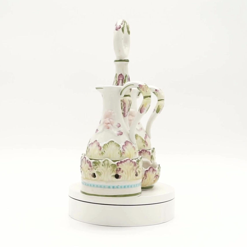 Italian Art Deco Oil and Vinegar Condiment Set