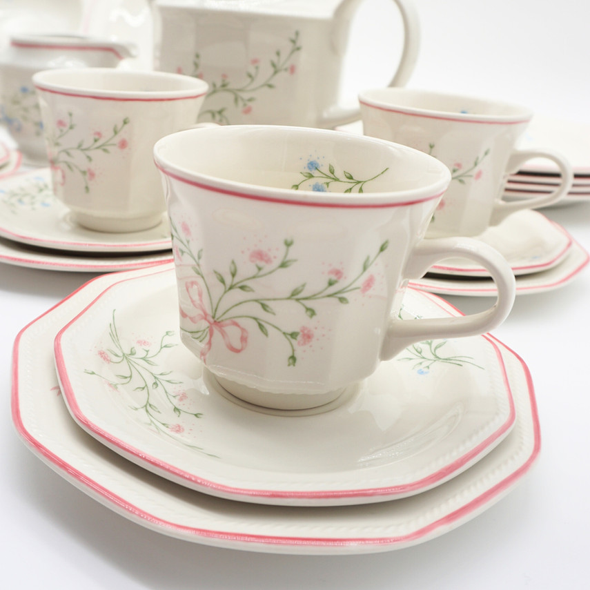 Vintage Churchill England Mille Fleurs Porcelain Tea Set