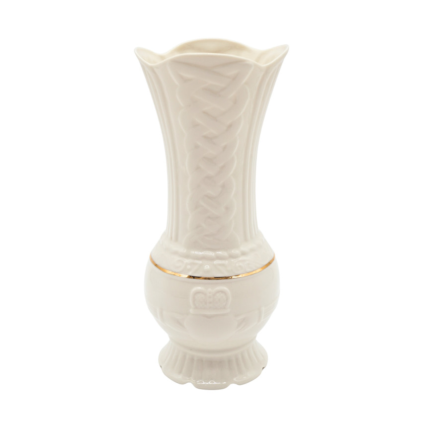 Belleek Claddagh Irish Fine Parian China Vase