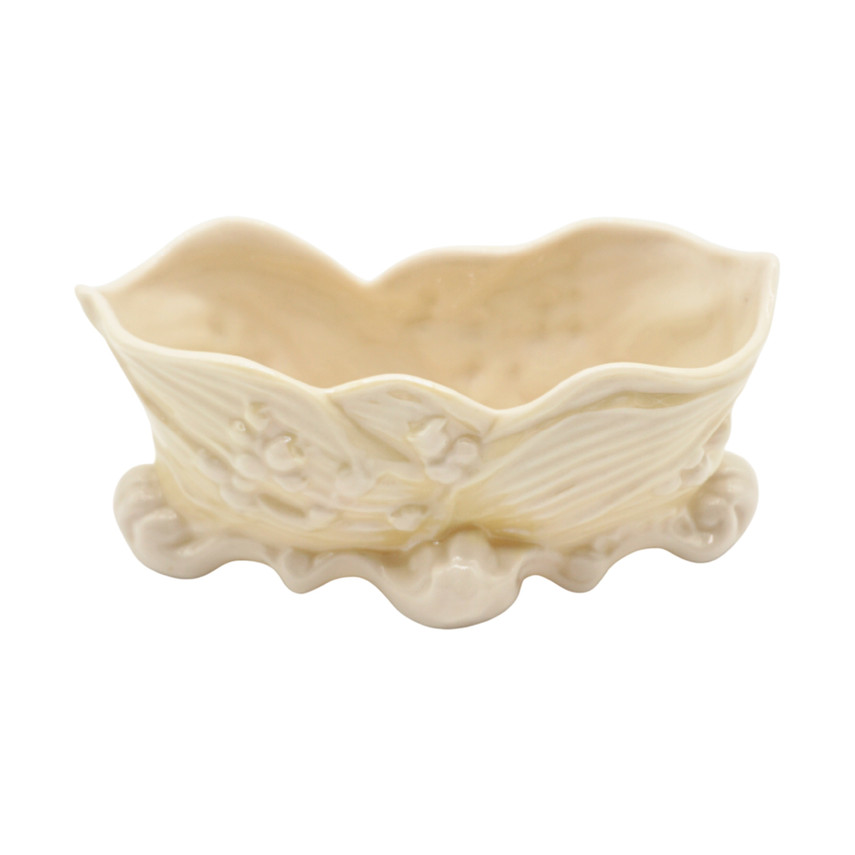 Belleek Ireland Lily of the Valley Trinket Dish