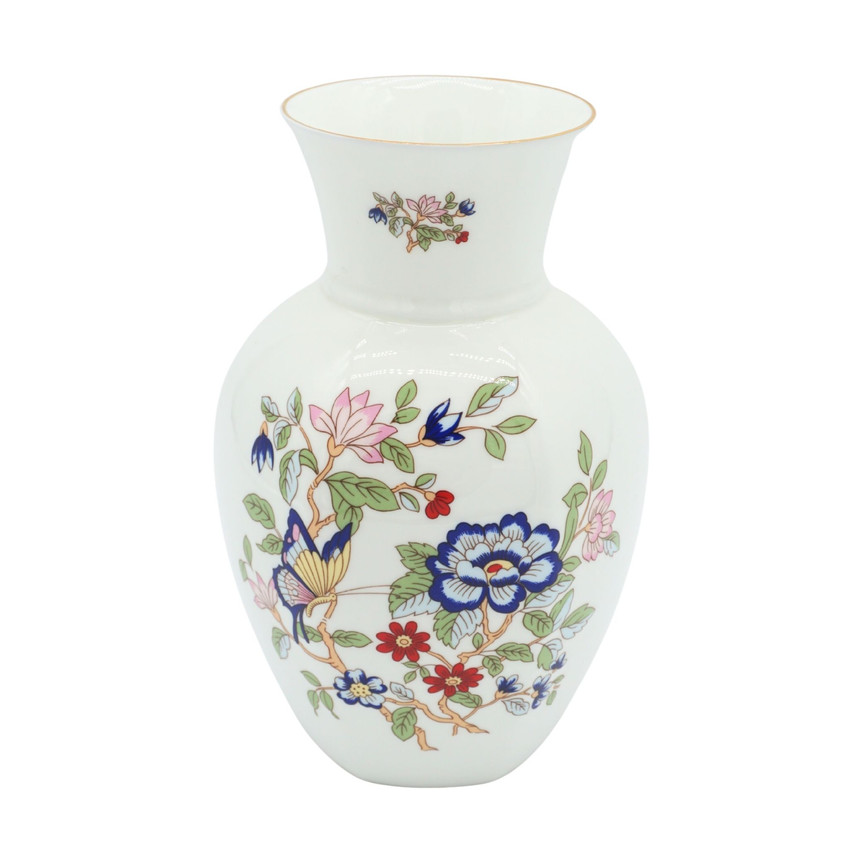 Vintage Royal Tara Fine Bone China Butterfly Floral Vase