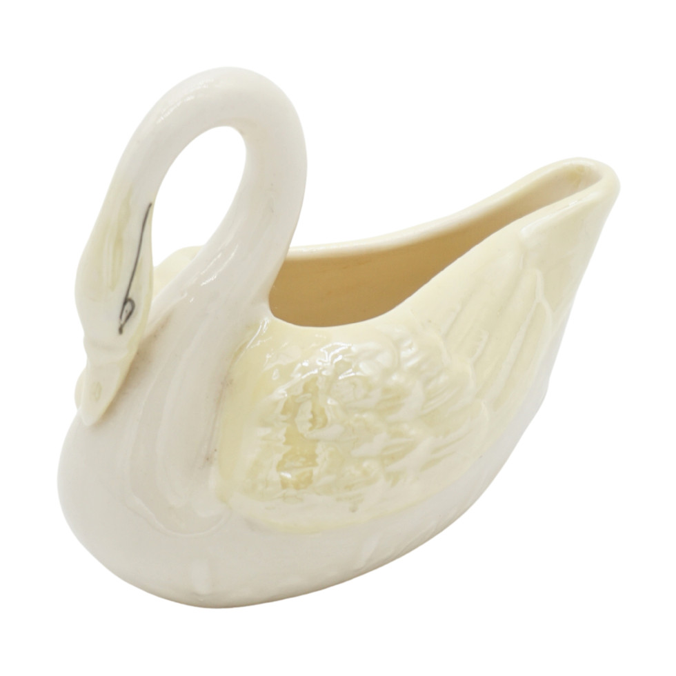 Belleek Irish Porcelain Swan Creamer