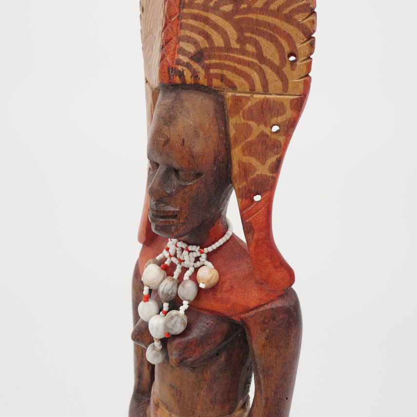 Hand Carved Vintage African Tribal Wooden Figurine