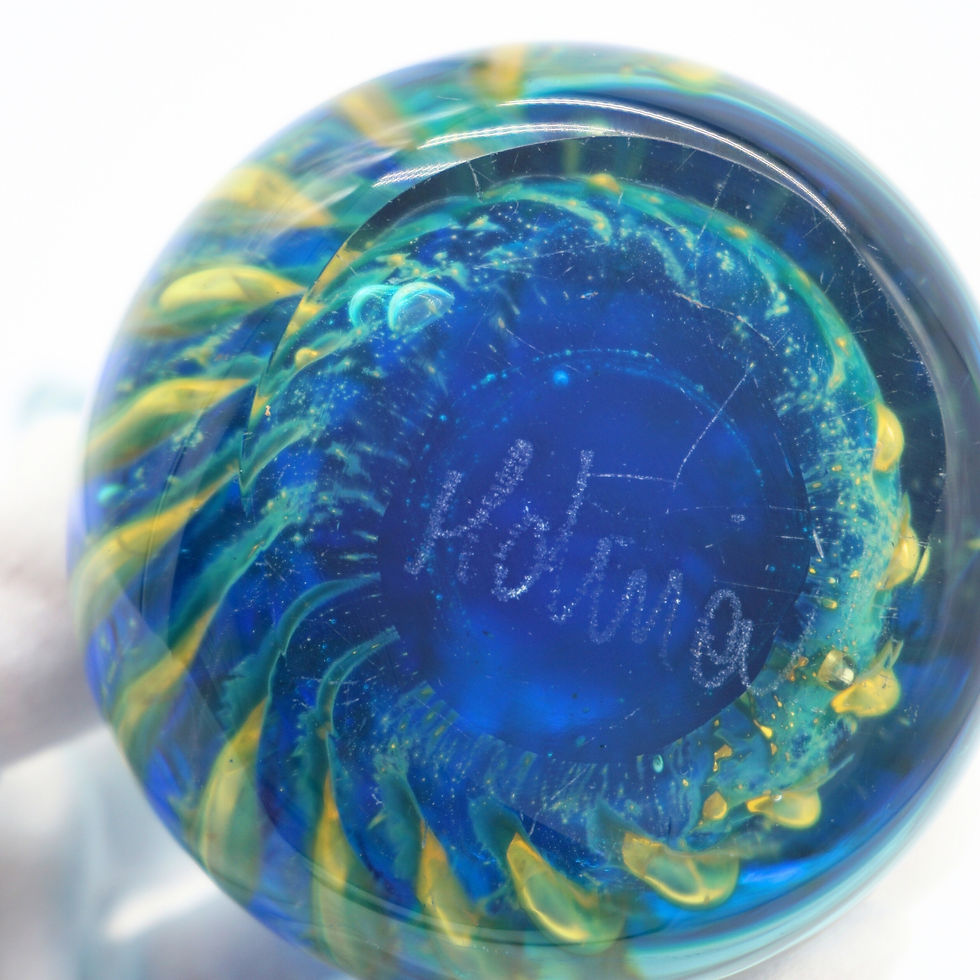 Mdina Vintage Maltese Art Glass Seahorse Paperweight