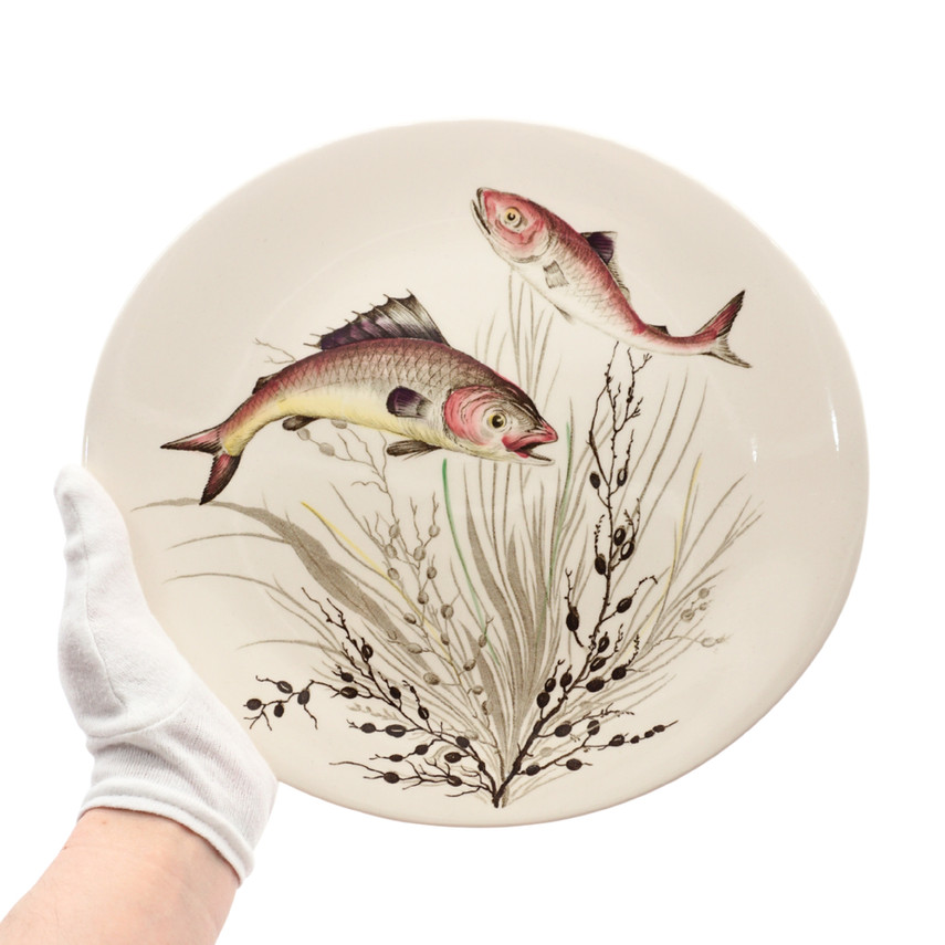 Vintage Johnson Brothers Fish Themed Tableware Set, 14 Pieces