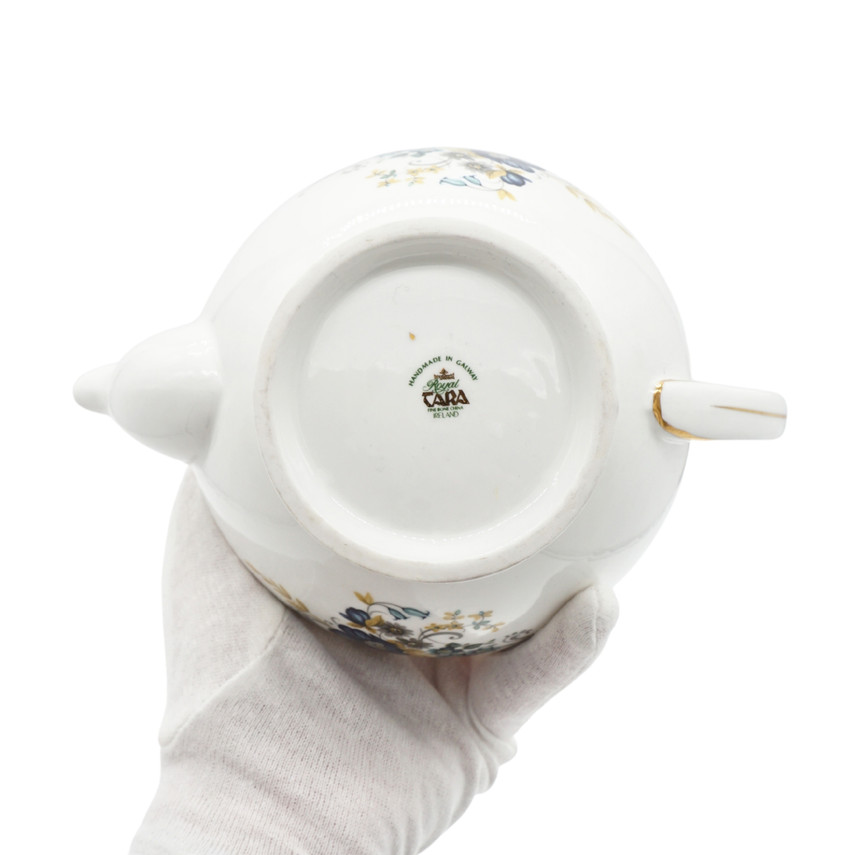 Royal Tara Blue Corn Flower Fine Bone China Teapot
