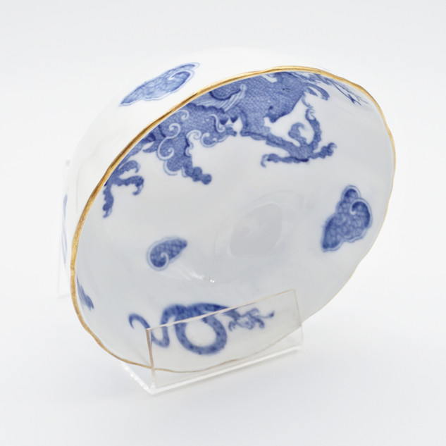 Royal Worcester Blue Dragon Bone China Tea Set