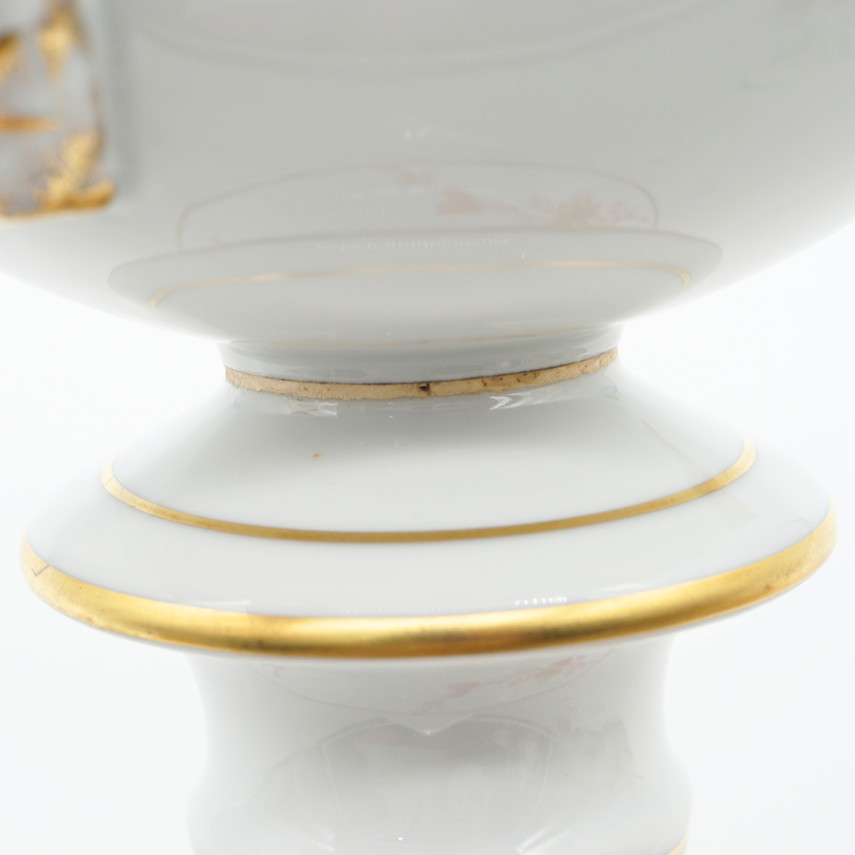 Vista Alegre Portugal Floral Porcelain Urn Vase