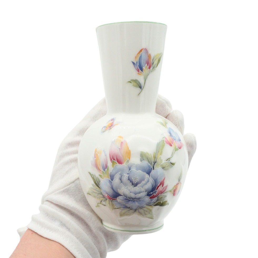 Vintage Aynsley Celeste Bone China Bud Vase
