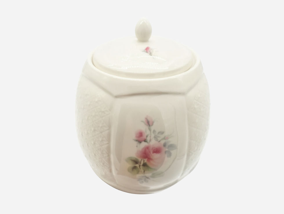 Donegal Parian Irish Rose Biscuit Barrel