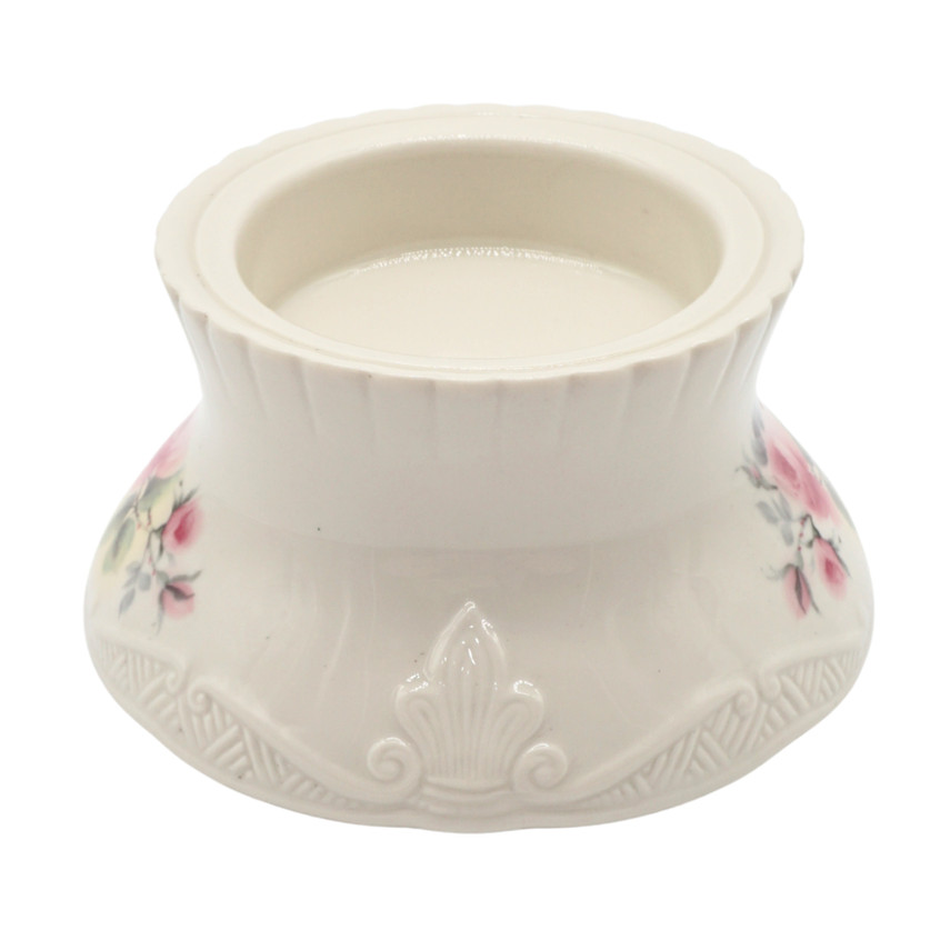 Donegal Parian China Irish Rose Pillar Candleholder