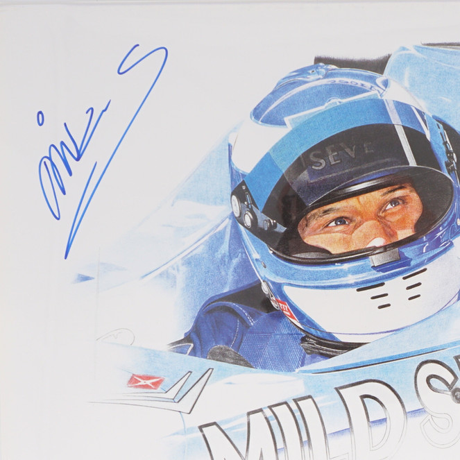 Limited Edition Mika Salo Signed F1 Print, 231500, Unframed