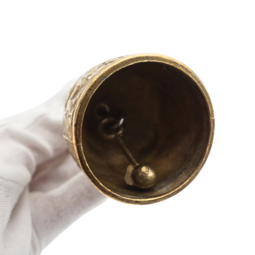 Vintage Ornate Religious Brass Bell
