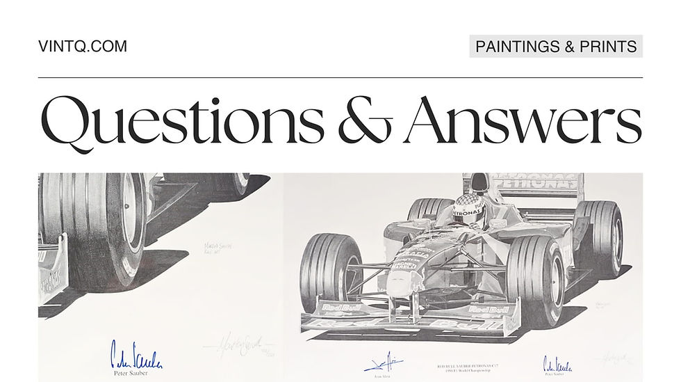 Jean Alesi and Peter Sauber Limited Edition Prints