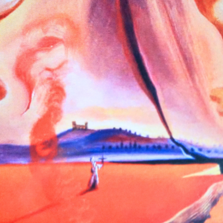 Salvador Dali Vision of Fatima Print Art Picture, Signed