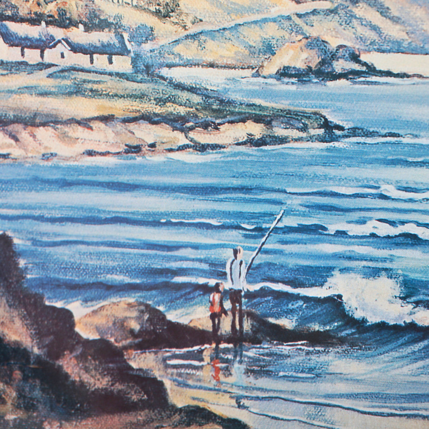 Pair of Vintage Framed Landscape Prints Signed R.W. Young