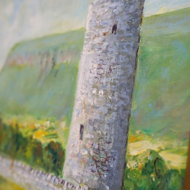 Original Oil Painting of the Round Tower Near Benbulben by A.Woods
