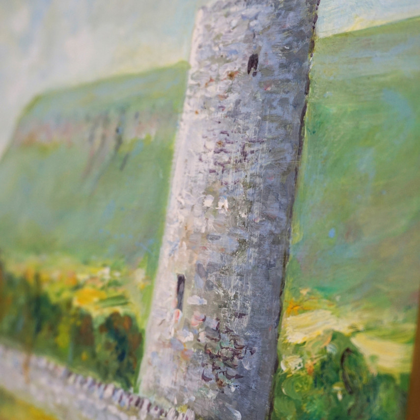 Original Oil Painting of the Round Tower Near Benbulben by A.Woods