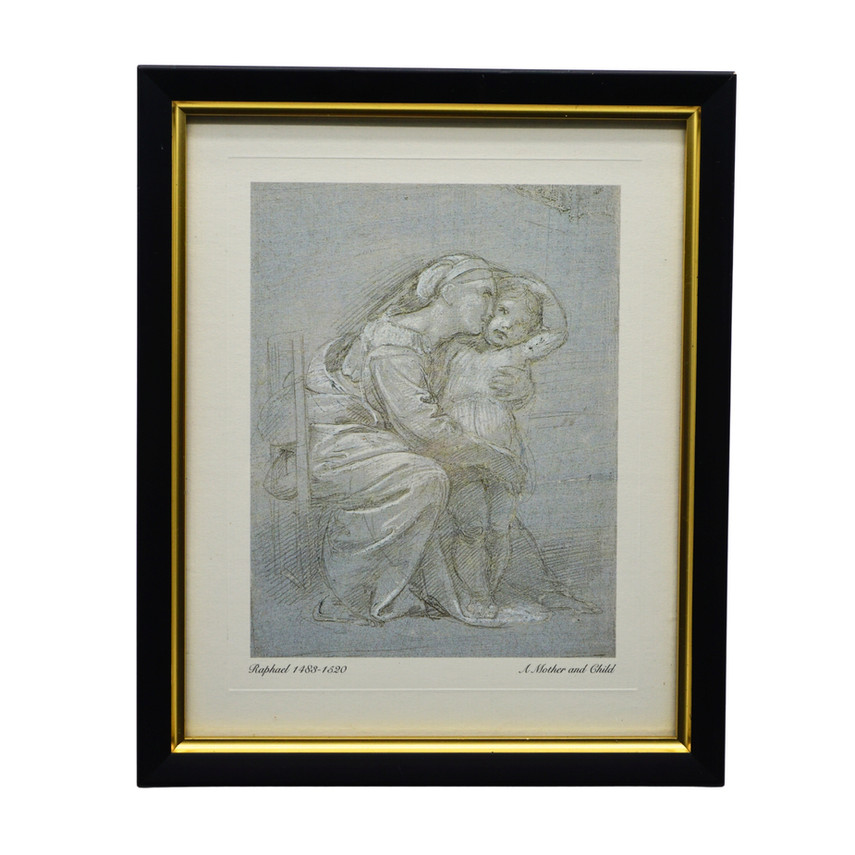 Framed Art Print of The Virgin and Child by Raphael