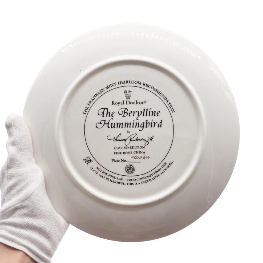 Royal Doulton Hummingbird Limited Edition Plates, Set of Four