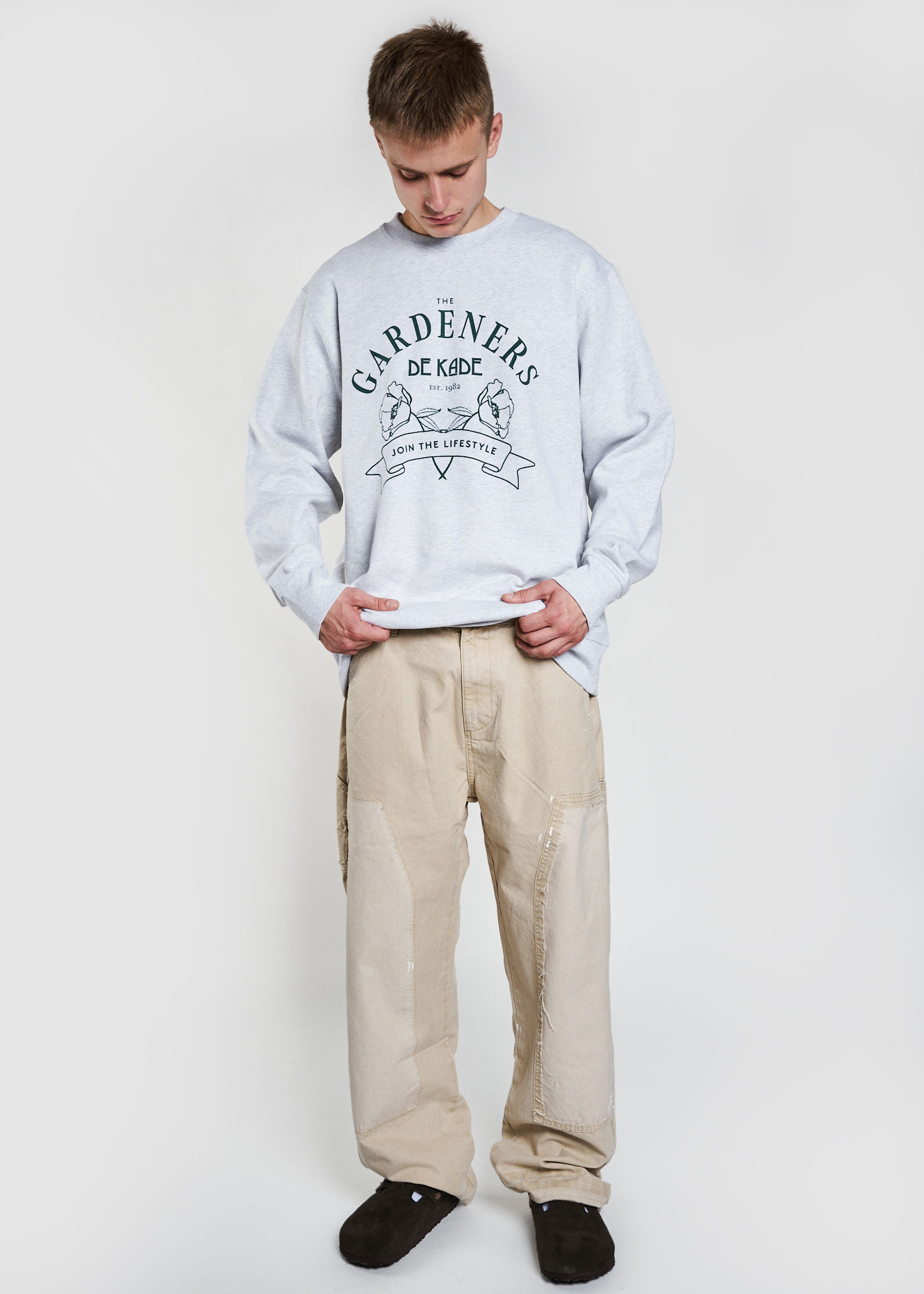 The Gardeners Logo Crewneck Cool Grey