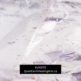 Photo of Kunzite, a clear and milky, pinkish stone, known to bring in pure divine love, allowing you to be filled with, and exude, kindness, gentleness, self-worthiness.