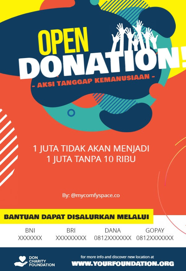 POSTER FOR DONATION EVENT