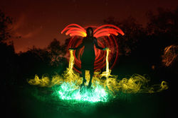 Tamara with wings