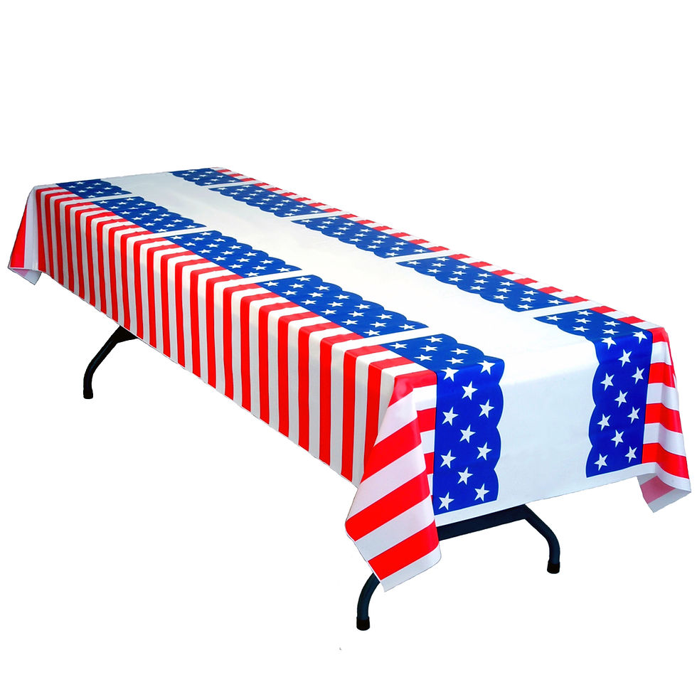 Thumbnail: 54" X 108" Printed Plastic Table Covers