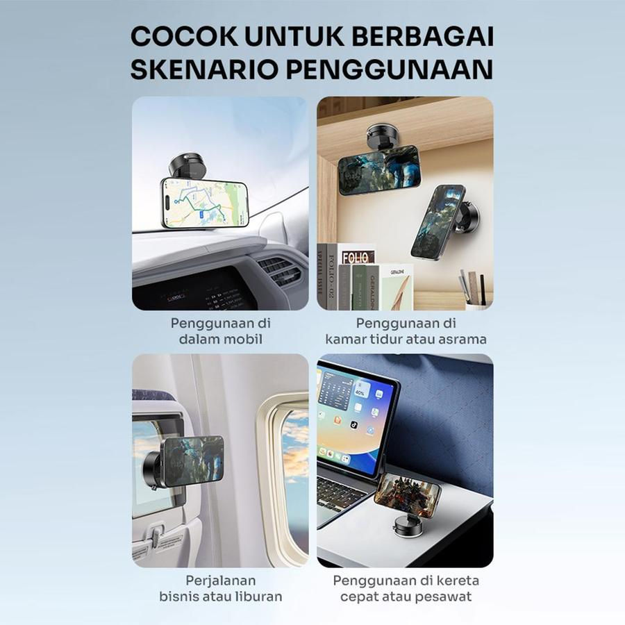 Thumbnail: ROBOT RT-US17 Multifunctional Magnetic Car Phone Holder Universal