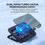 Thumbnail: ROBOT RCP10 Dual Fan Cooling Pad Radiator with RGB Light Effect for Laptop Phone