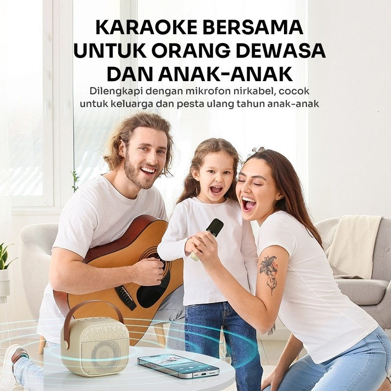 Thumbnail: ROBOT RB50 Speaker Mini Bluetooth 5.3 Wireless with MIC Karaoke