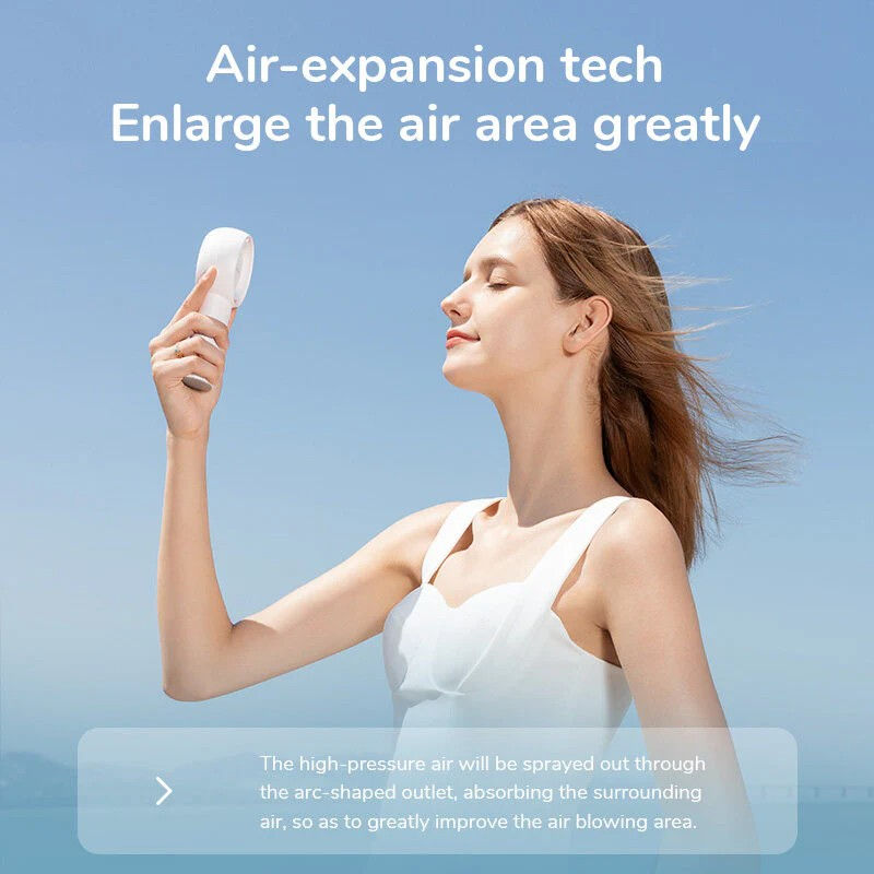 Thumbnail: JISULIFE FA43 Life 5 Plus Handheld Mini Fan Turbo Portable Desktop Rechargeable