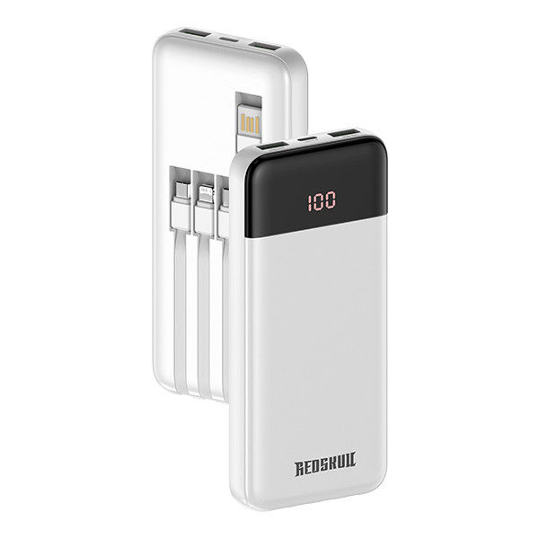 Thumbnail: REDSKULL RSPB-B12 Ultra Slim Powerbank 10000mAh with Smart Digital Display & Fou