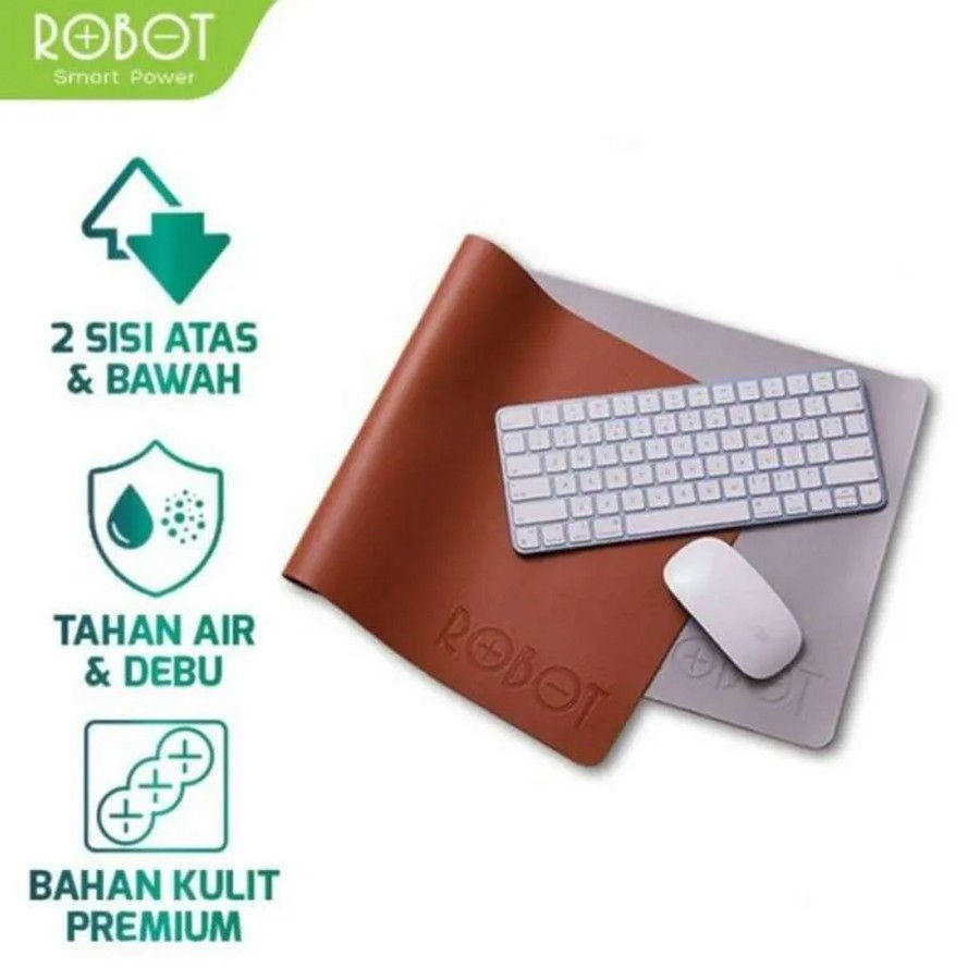 Thumbnail: Mousepad Gaming Anti Slip Robot RP06/RO06S Two Sided Leather