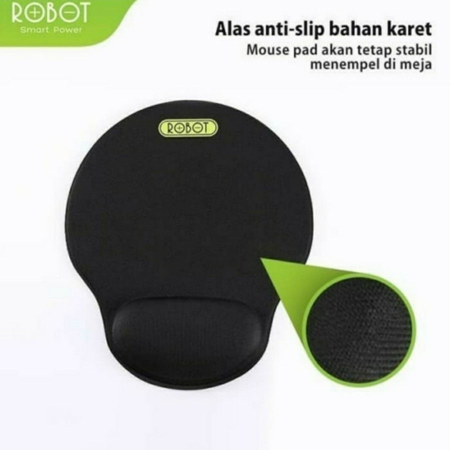 Thumbnail: Robot RP02 RP02S Non-Slip Ergonomic Wrist Rest Design Mousepad Mouse Pad