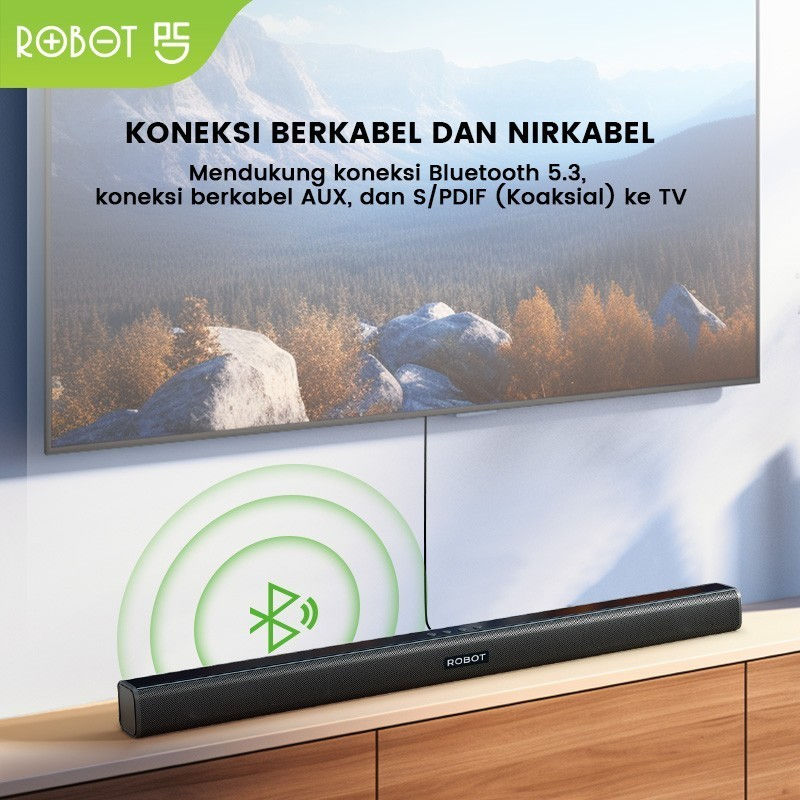 Thumbnail: ROBOT Speaker RB590 Soundbar Bluetooth Wireless USB TF AUX Stereo TV Call