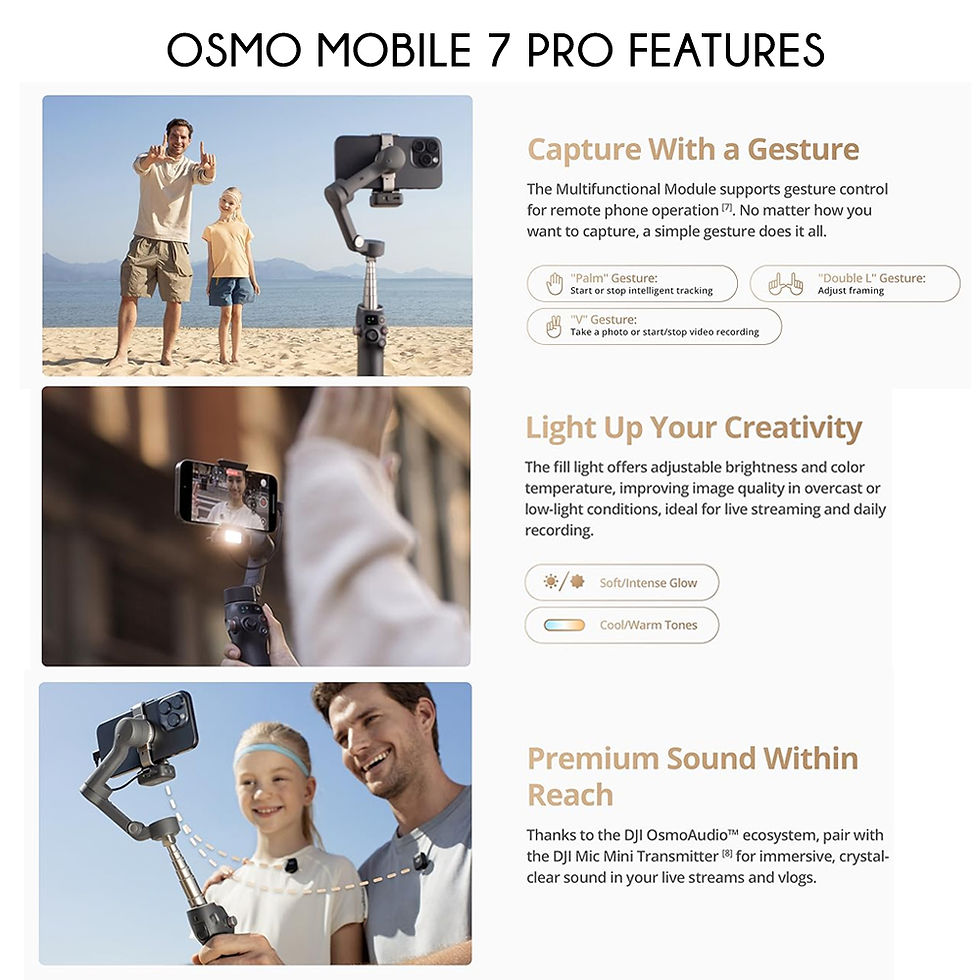 Thumbnail: DJI Osmo Mobile 7 Series Gimbal Stabilizer | 7 Basic & 7 Pro