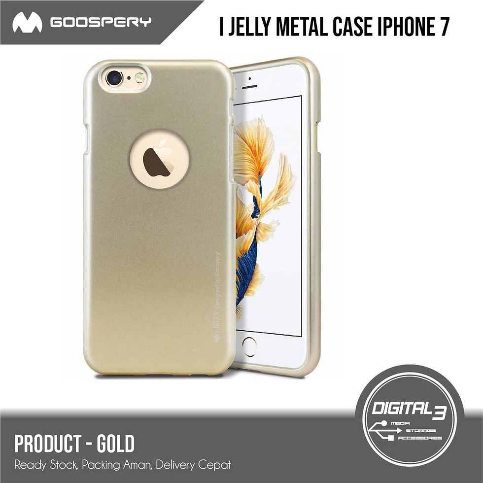 Thumbnail: Mercury Goospery Jelly Metal Color Case Iphone 7 Back Soft Casing TPU