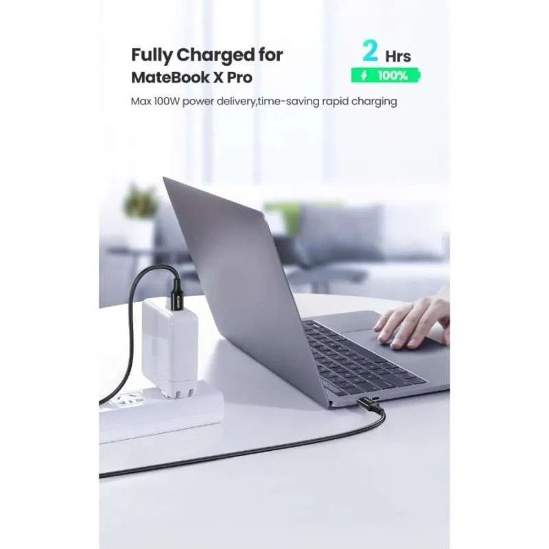 Thumbnail: UGREEN L502 Cable Data USB C to C 100W 5A Fast Charging PD3.0 QC4.0