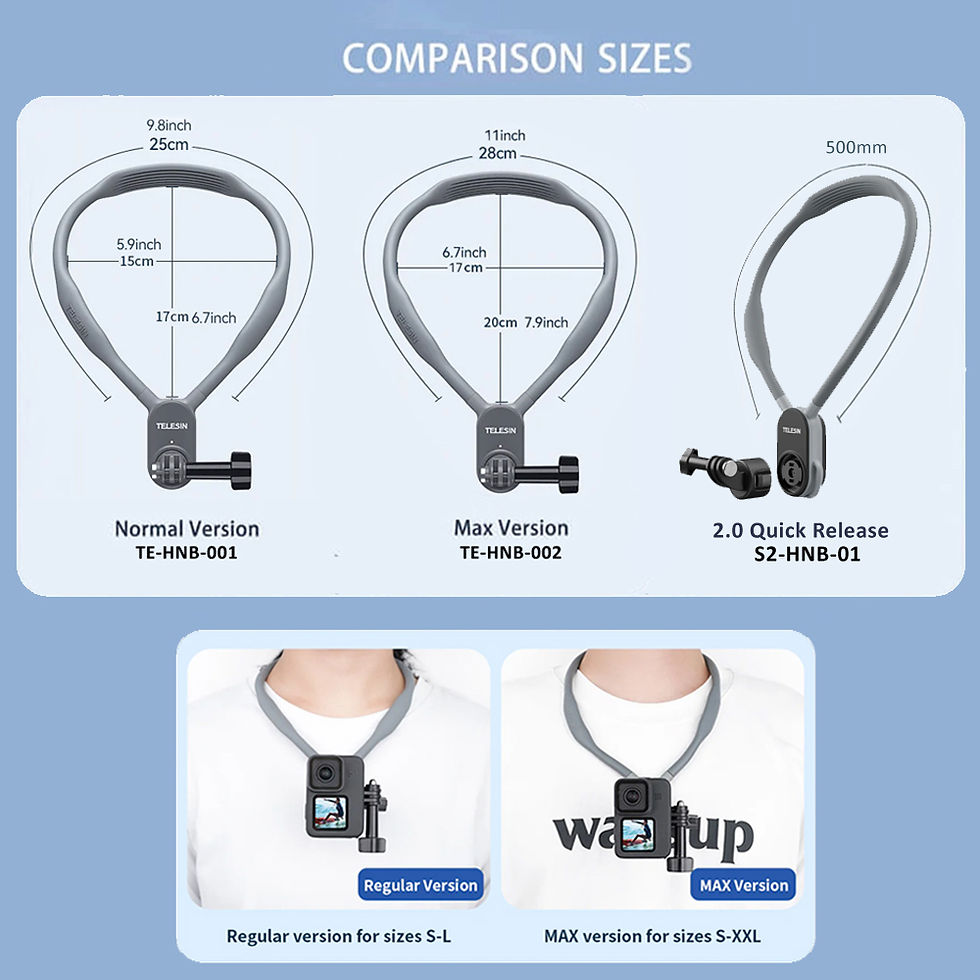 Thumbnail: Telesin U Neck Magnetic Mount Holder for Action Camera Universal